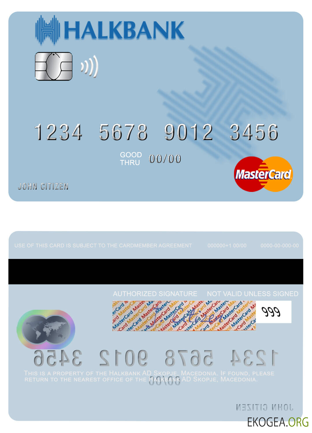 Macédoine Halkbank AD Skopje mastercard